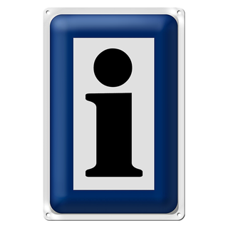 Blechschild Hinweis 20x30cm Information Touristinformation