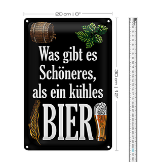 Blechschild Spruch 20x30cm was schöneres als kühles Bier