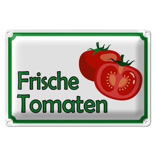 Blechschild Hinweis 30x20cm frische Tomaten Hofladen