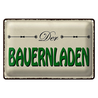 Blechschild Hinweis 30x20cm Bauernladen Hofladen Verkauf