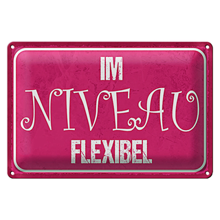Blechschild Spruch 30x20cm Im NIVEU flexibel