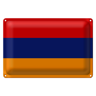 Blechschild Flagge Armenien 30x20cm Flag of Armenia