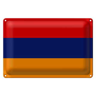 Blechschild Flagge Armenien 30x20cm Flag of Armenia