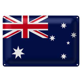 Blechschild Flagge Australien 30x20cm Flag of Australia
