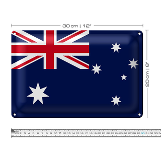 Blechschild Flagge Australien 30x20cm Flag of Australia