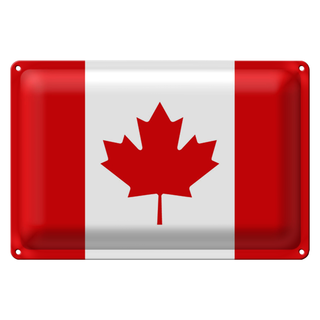 Blechschild Flagge Kanada 30x20cm Flag of Canada