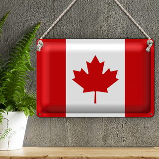Blechschild Flagge Kanada 30x20cm Flag of Canada