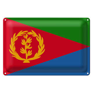 Blechschild Flagge Eritrea 30x20cm Flag of Eritrea
