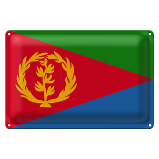 Blechschild Flagge Eritrea 30x20cm Flag of Eritrea