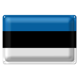 Blechschild Flagge Estland 30x20cm Flag of Estonia