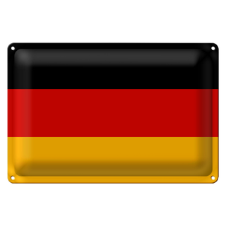 Blechschild Flagge Deutschland 30x20cm Flag of Germany