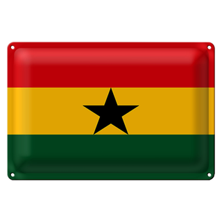 Blechschild Flagge Ghana 30x20cm Flag of Ghana