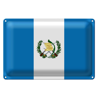 Blechschild Flagge Guatemala 30x20cm Flag of Guatemala