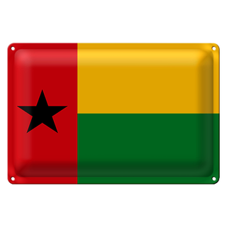 Blechschild Flagge Guinea-Bissau 30x20cm Guinea-Bissau