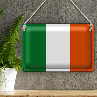 Blechschild Flagge Irland 30x20cm Flag of Ireland