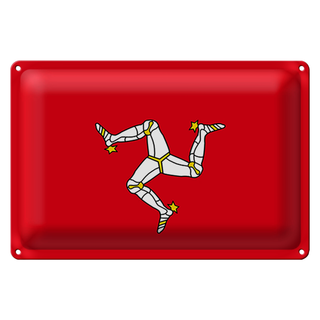Blechschild Flagge Isle of Man 30x20cm Flag of Isle of Man