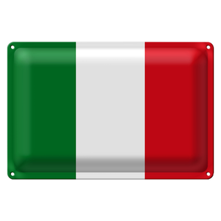 Blechschild Flagge Italien 30x20cm Flag of Italy