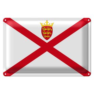 Blechschild Flagge Jersey 30x20cm Flag of Jersey