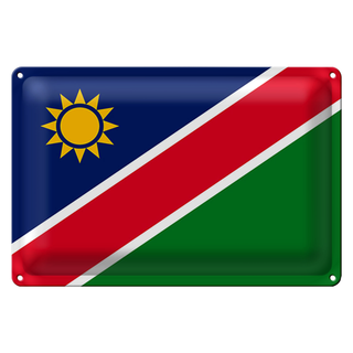 Blechschild Flagge Namibia 30x20cm Flag of Namibia