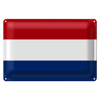 Blechschild Flagge Niederlande 30x20cm Flag of Netherlands