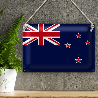Blechschild Flagge Neuseeland 30x20cm Flag of New Zealand