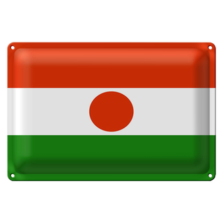 Blechschild Flagge Niger 30x20cm Flag of Niger