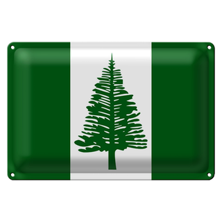 Blechschild Flagge Norfolkinsel 30x20cm Flag Norfolk Island