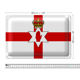 Blechschild Flagge Nordirland 30x20cm Flag Northern Ireland