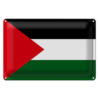 Blechschild Flagge Palästina 30x20cm Flag of Palestine