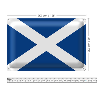 Blechschild Flagge Schottland 30x20cm Flag of Scotland