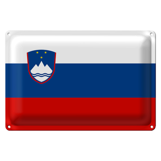 Blechschild Flagge Slowenien 30x20cm Flag of Slovenia