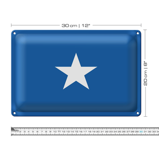 Blechschild Flagge Somalia 30x20cm Flag of Somalia