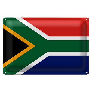 Blechschild Flagge Südafrika 30x20cm Flag of South Africa