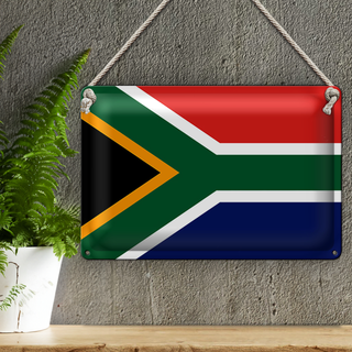 Blechschild Flagge Südafrika 30x20cm Flag of South Africa