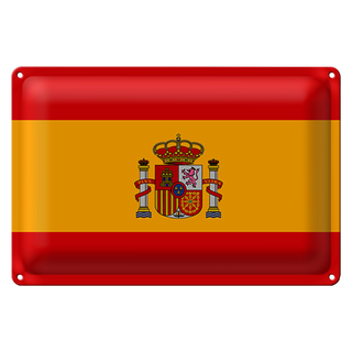 Blechschild Flagge Spanien 30x20cm Flag of Spain