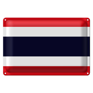 Blechschild Flagge Thailand 30x20cm Flag of Thailand
