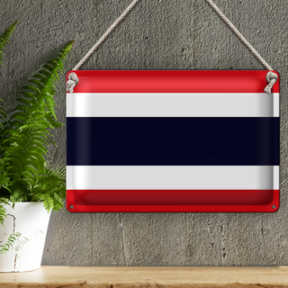 Blechschild Flagge Thailand 30x20cm Flag of Thailand
