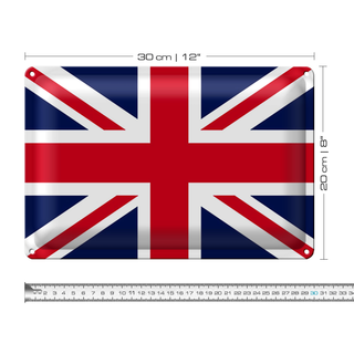 Blechschild Flagge Union Jack 30x20cm Flag United Kingdom