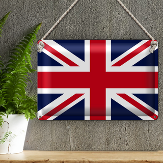 Blechschild Flagge Union Jack 30x20cm Flag United Kingdom