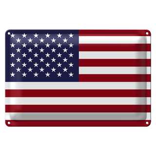Blechschild Flagge Vereinigte Staaten 30x20cm United States