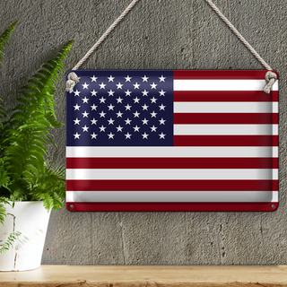 Blechschild Flagge Vereinigte Staaten 30x20cm United States