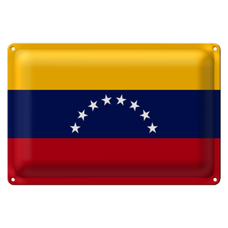 Blechschild Flagge Venezuela 30x20cm Flag of Venezuela