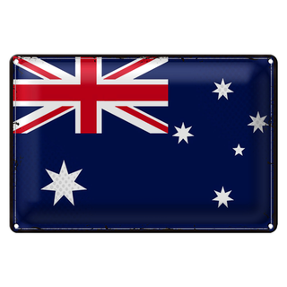 Blechschild Flagge Australien 30x20cm Retro Flag Australia