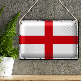 Blechschild Flagge England 30x20cm Retro Flag of England