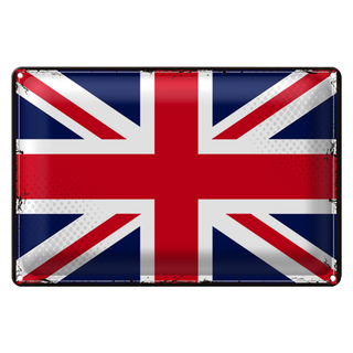 Blechschild Flagge Union Jack 30x20cm Retro United Kingdom