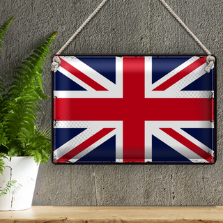 Blechschild Flagge Union Jack 30x20cm Retro United Kingdom
