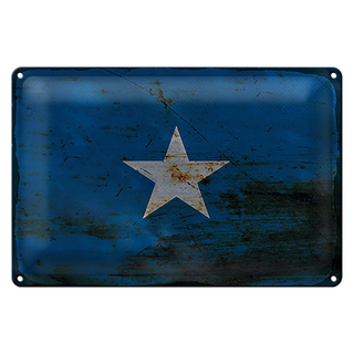 Blechschild Flagge Somalia 30x20cm Flag of Somalia Rost
