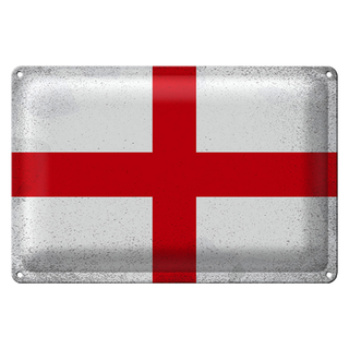 Blechschild Flagge England 30x20cm Flag of England Vintage