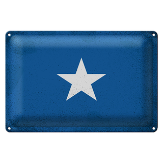 Blechschild Flagge Somalia 30x20cm Flag of Somalia Vintage