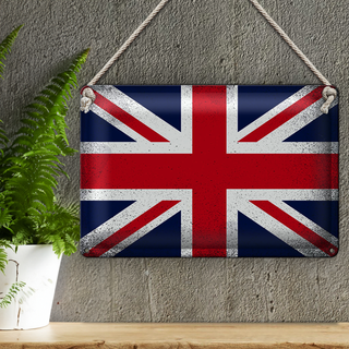 Blechschild Flagge Union Jack 30x20cm United Kingdom Vintag